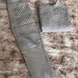Burberry Gray Quilted Matching Set 12 youth